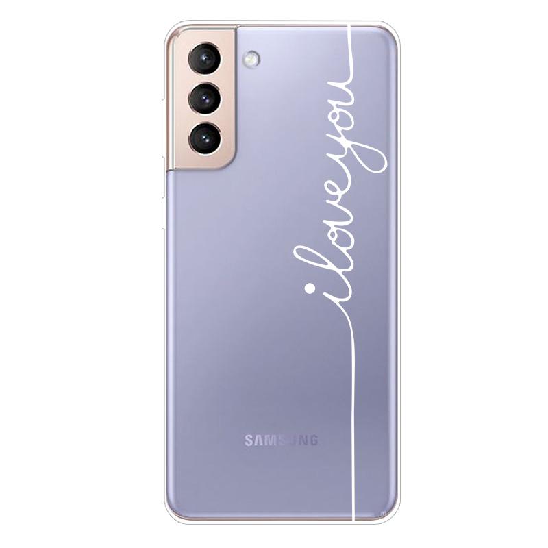 For Samsung S21 FE Case TPU Silicone Soft Clear Case for Samsung Galaxy S 21 / S21 Plus 5G Cover S21 Ultra FE Transparent Coque