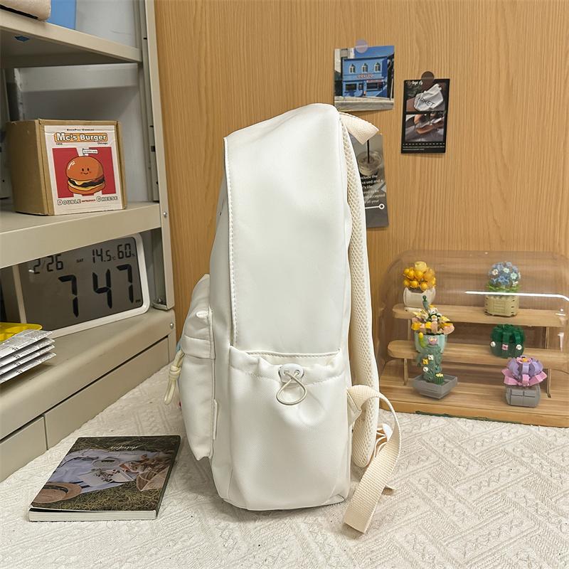 College Style Student Schoolbag Cartoon Embroidery Women's Lightweight Backpack