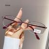 Fashionable Metal Half-frame Presbyopia Glasses Anti-blue Light HD Reading Glasses Women's Eyepieces Diopter To +4.0 óculos