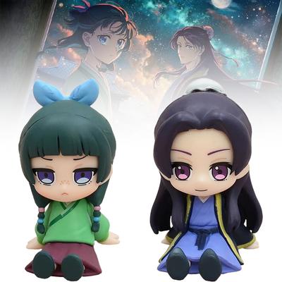 New The Apothecary Diaries Maomao Jinshi Mini Figure Anime Periphery Kawaii Sitting Toys Desktop Car Ornaments Model Gifts