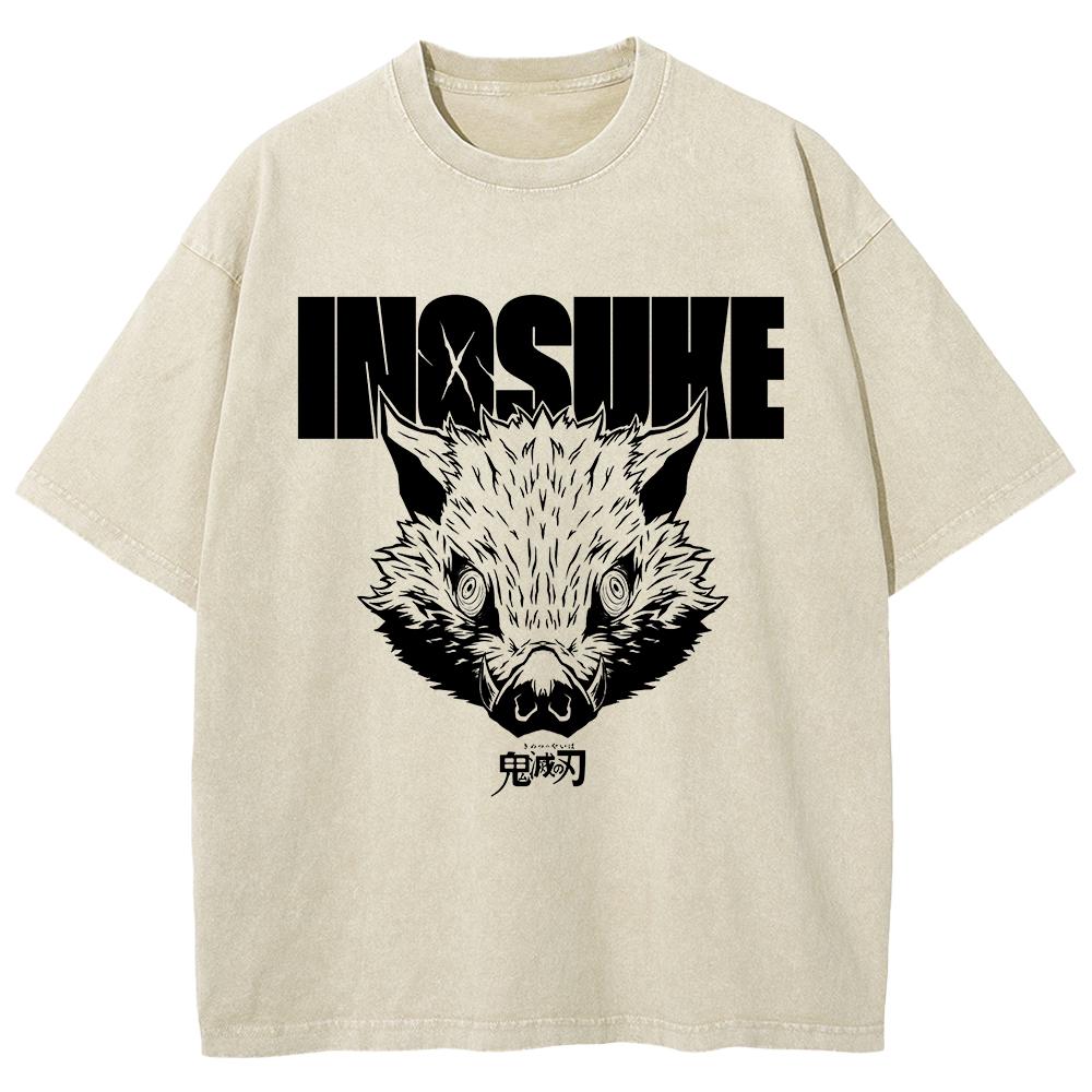 

Горячее Аниме Клинок Рассекающий Демонов Хашибира Иноске Футболка с Принтом Мужская Повседневная Манга Футболки Выстиранная Хлопковая Футболка Харадзюку Мужская Футболка XXL абрикосовый