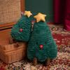 Festive Christmas Tree & Gingerbread Man Plush Cushion, New Year Gift & Wreath