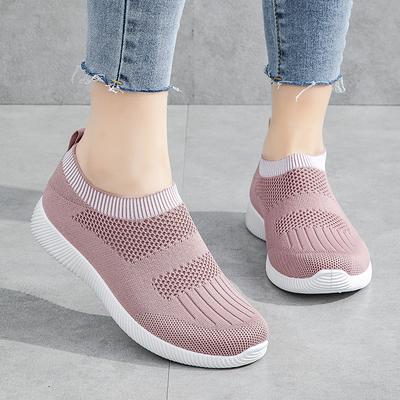 New Summer Ladies Mesh Breathable Sneakers Non-slip Shock-absorbing Lightweight Running Shoes