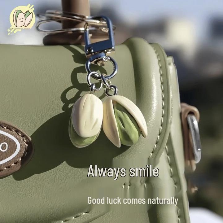 New Arrival: Pistachio Simulation Food Keychain Pendant - Creative Series