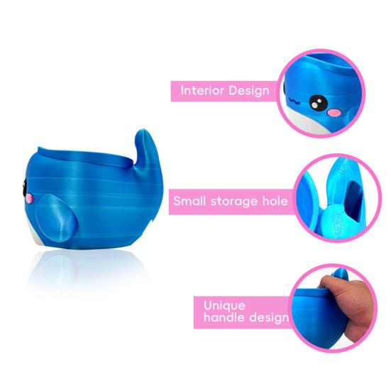 Whale Ice Cream Holder Reusable Pint Sleeve for Ice Cream Soda Beer Cans Holder Comfortable Grip Fun Drink Accessory