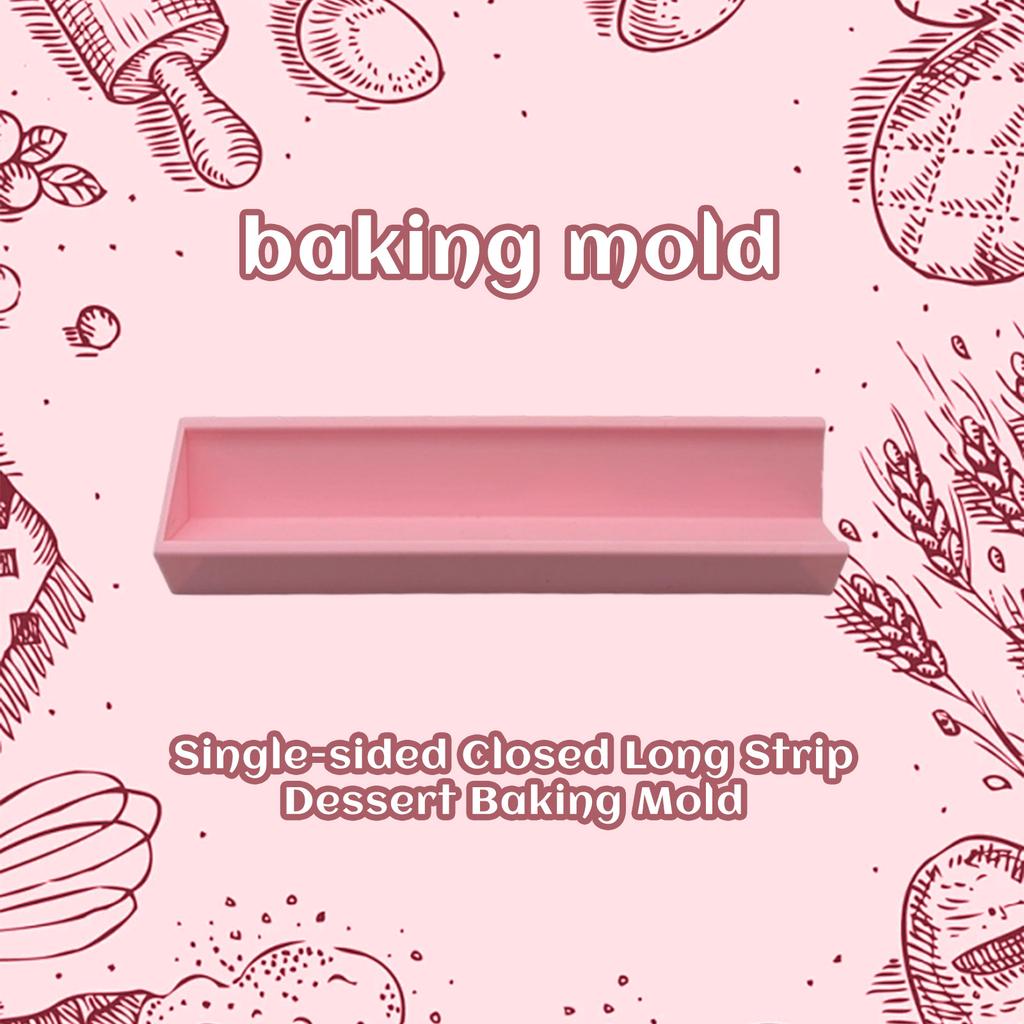 Einseitige geschlossene lange Streifen-Dessertbackform