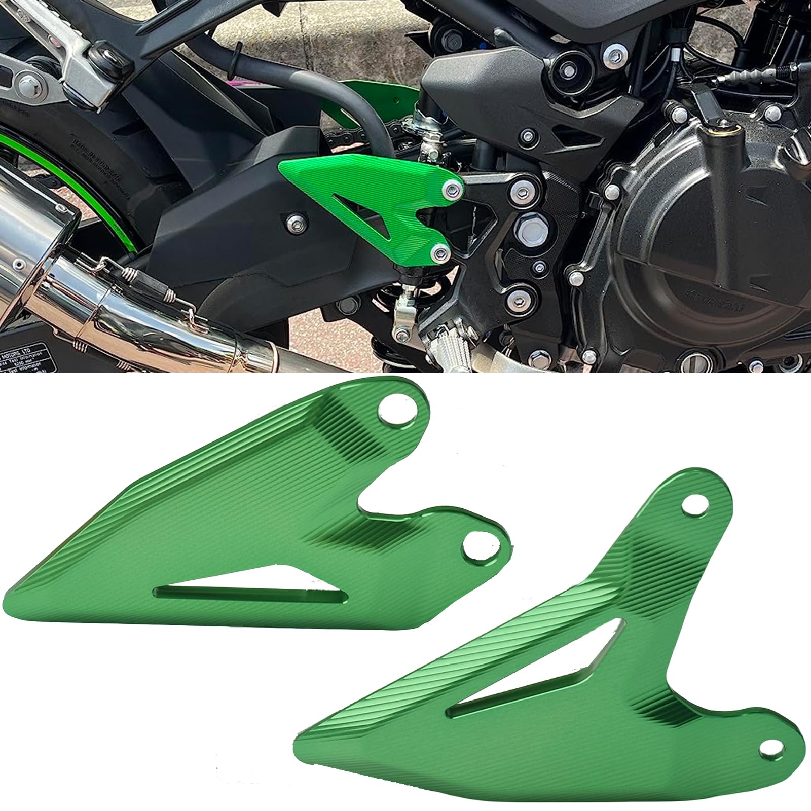 

[HRuizq] Footpeg Heel Plate Guard Protector Footpeg Compatible with Kawasaki зелёный