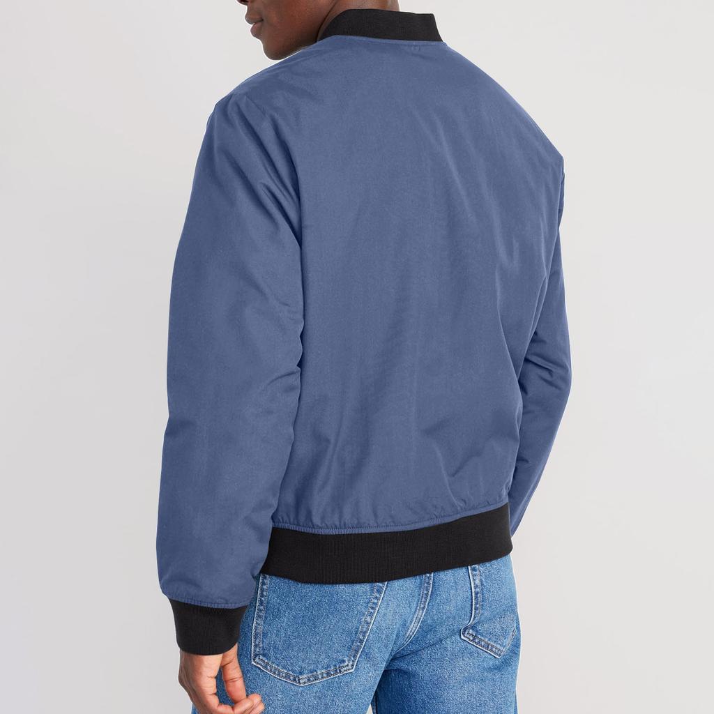 Men's Solid Color Pocket Zipper Jacket Men's Sports Large Size Casual Jacket