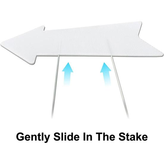 1Pc/5Pcs Blank Arrow Signs High Strength Weather Resistant DIY Widely Used Easy