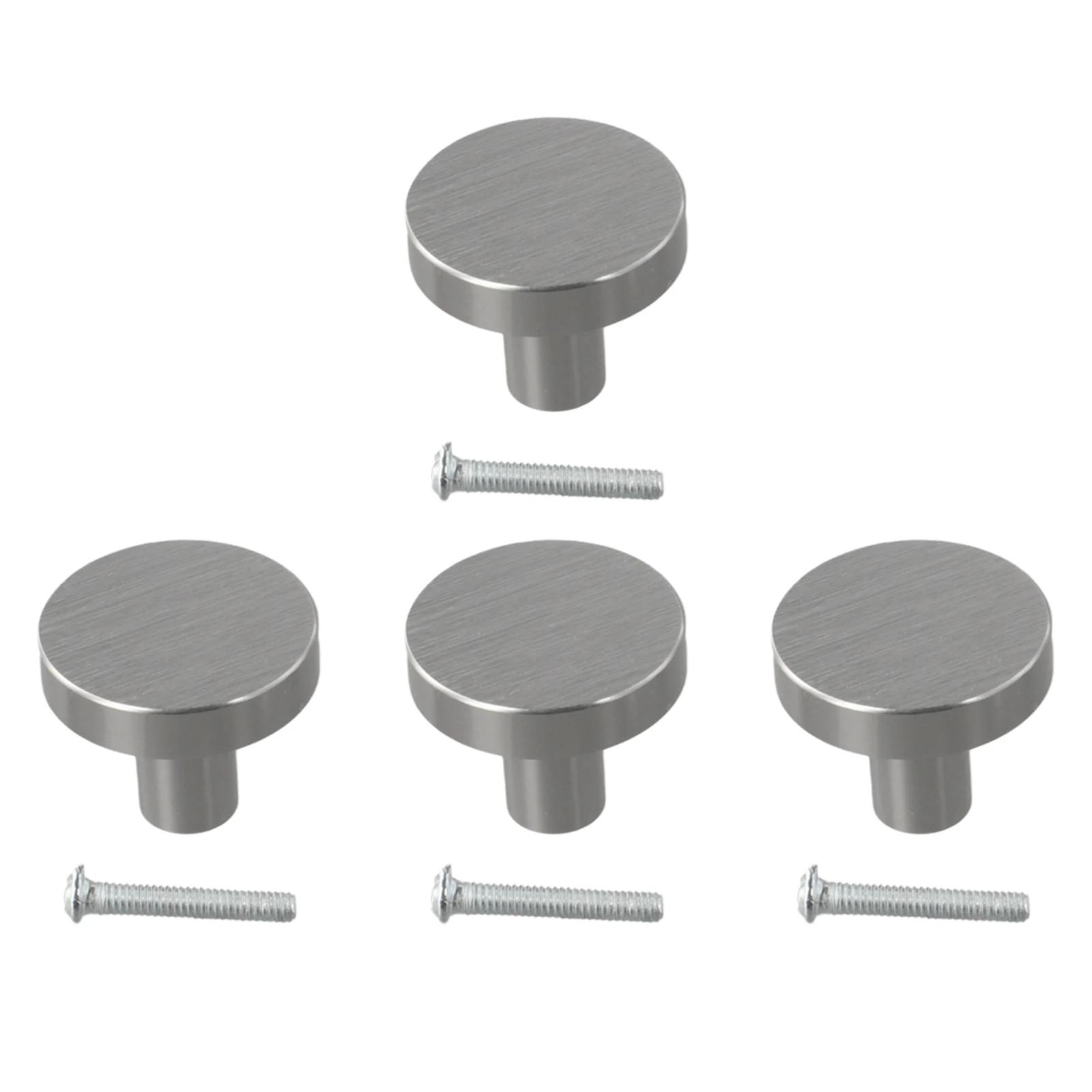 

Minimalist Round Cabinet Handle with Single Hole in Space Aluminum Suitable for Drawers Bathrooms Closets and Wardrobes