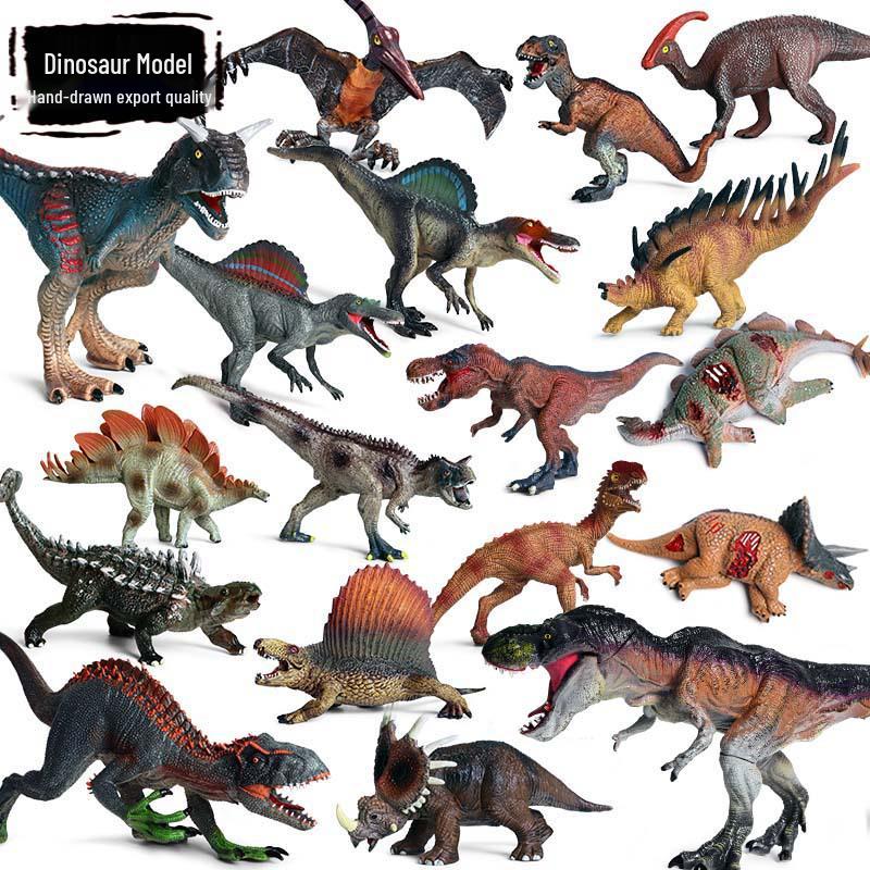 Jurassic Dinosaur Models: Spinosaurus, T. Rex, Triceratops & Stegosaurus