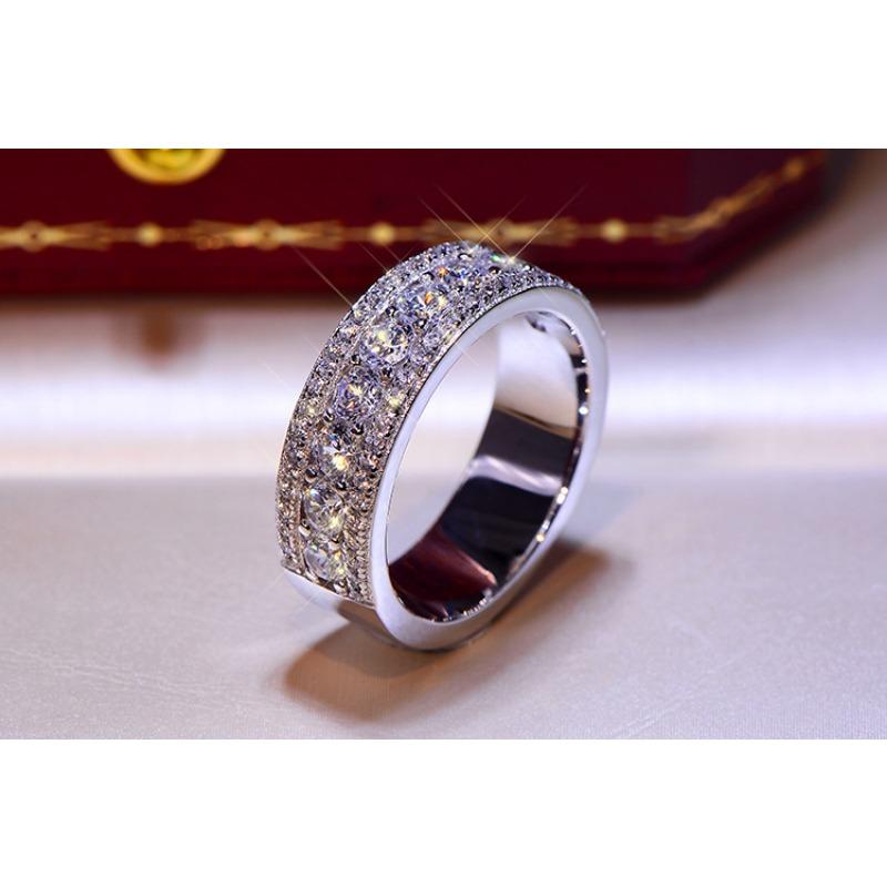 Micro Diamond Zircon Gold Plated Rings Are Popular In Europe and America