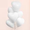 100 Pcs Birthday Party Balloons Solid Color Heart Shape Flexible High Elasticity Emulsion Create Atmosphere Bridal Shower Multi Colors Party Decor