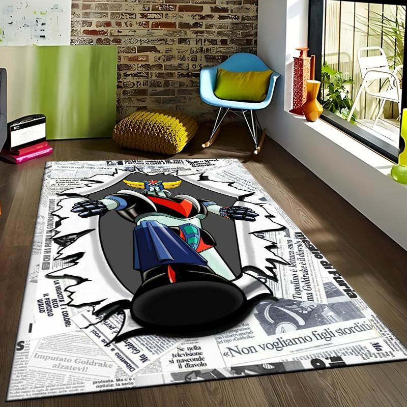 15 Sizes UFO-ROBO-GRENDIZER-GOLDORAK Pattern Rug for Bedroom Living Room Anime Carpets for Girl Room Floor Mat  floor mats