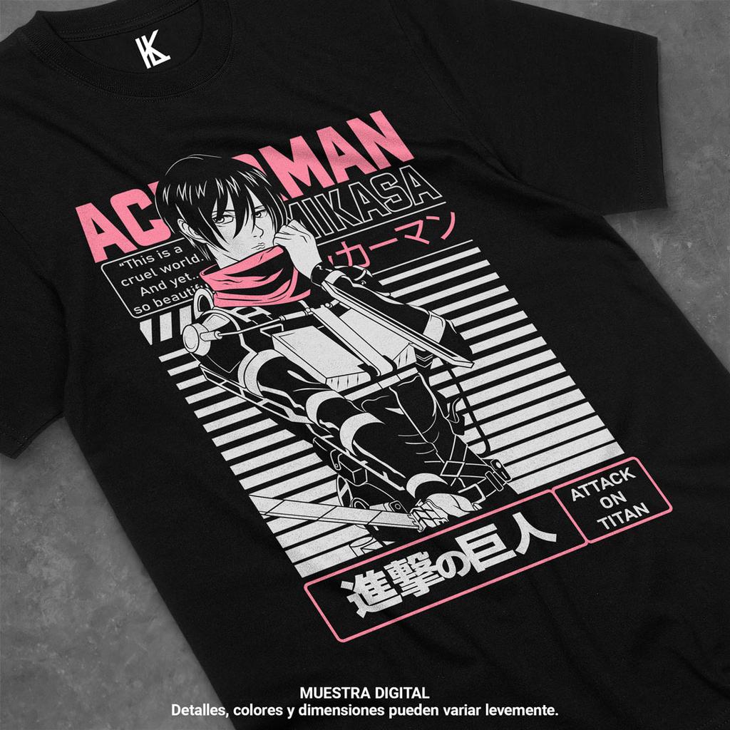 Japanese Anime Attack on Titan Print T-shirt Men's Women's Overszied Casual Cotton Short Sleeves Wit Studio Anime Men's Clothing