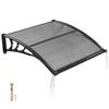 VEVOR Awnings for Door Entrance, 38 X 40 In, Exterior Front Door Window Awnings with Drainage & ABS Bracket, Rain Snow Sun Protection