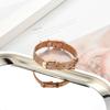 Stainless Steel Mesh Bracelet Women Adjustable Pink Buckle Slide Charms Bangle (D)