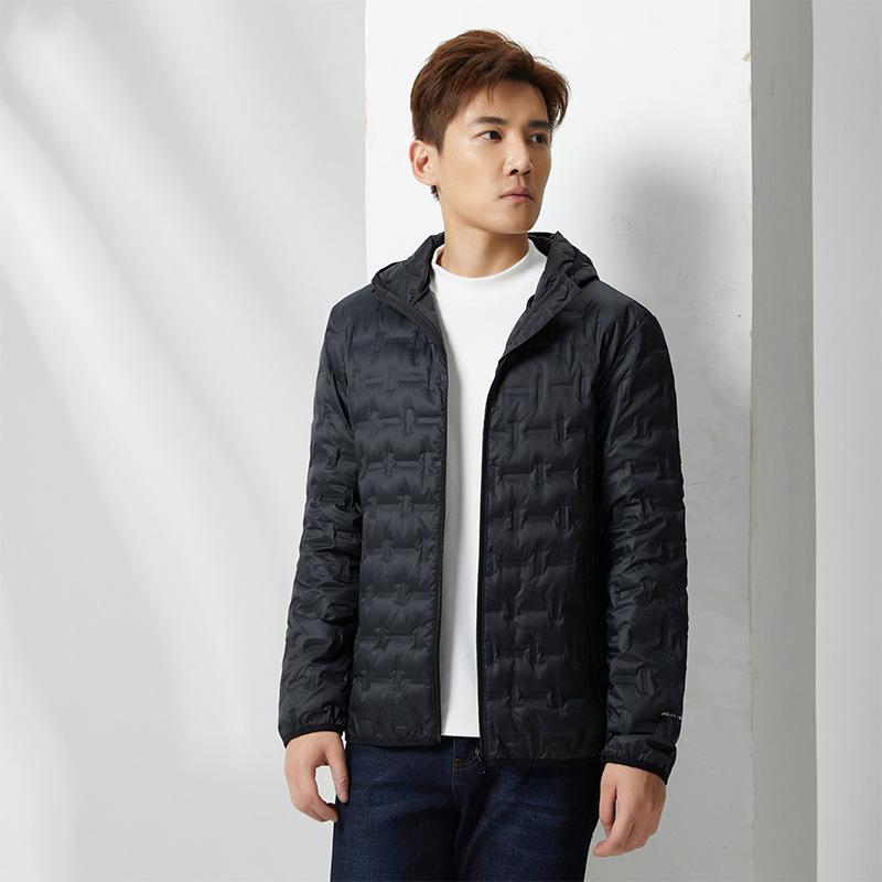 Men's Down Jacket Winter New Outdoor Windproof Warm Hooded Down Jacket Women's Jacket
