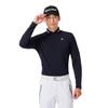TaylorMade Tour TM Brushed Long Sleeve Polo, Black, Size M, Men's, 2024FW UN332