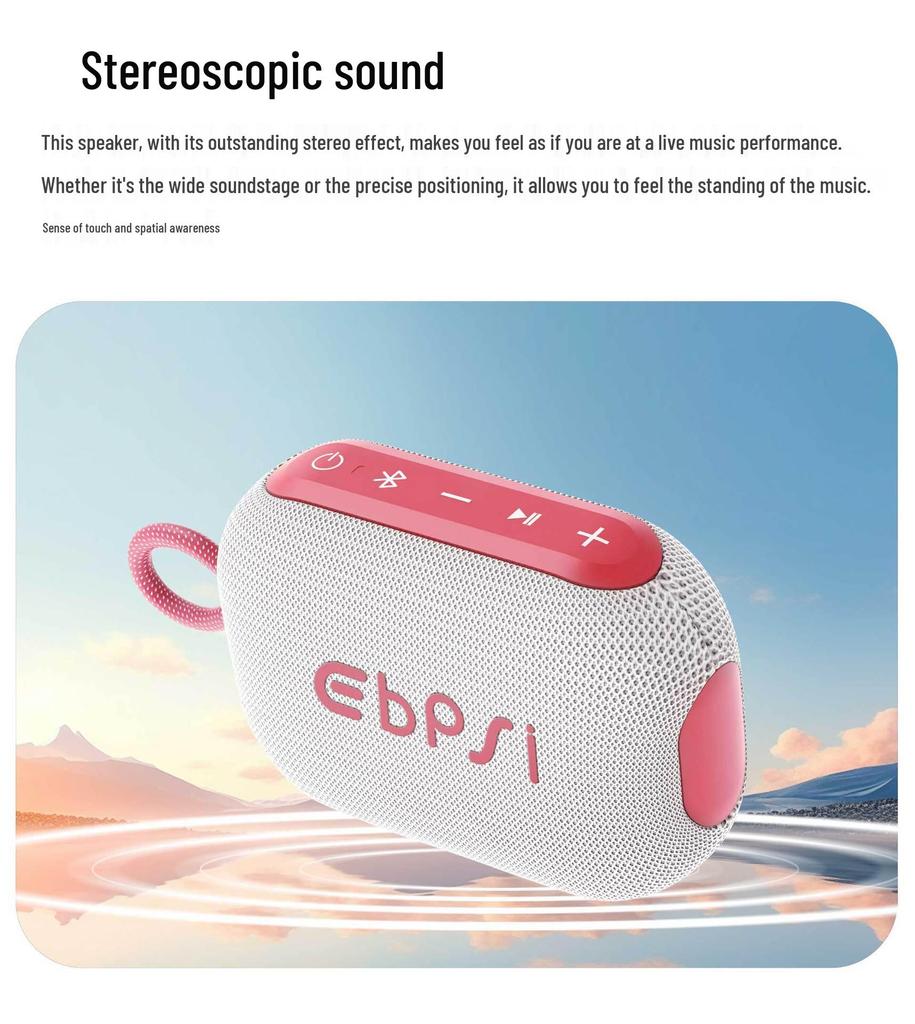 4GO Waterproof Portable Bluetooth Speaker: High-Quality Sound, Outdoor Wireless Mini Subwoofer