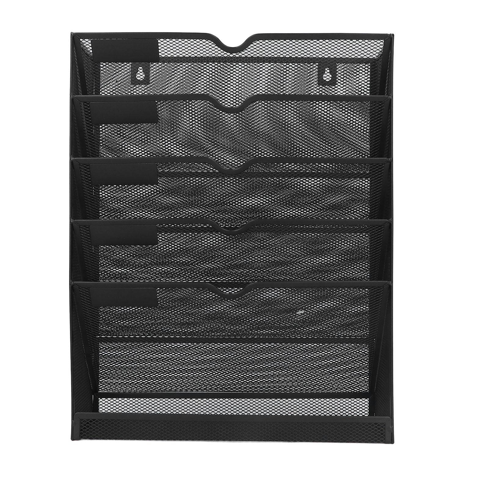 

Настенный органайзер для файлов с 5 карманами, настенное крепление, экономия места, гуманизированный дизайн, простая установка, настенный файл