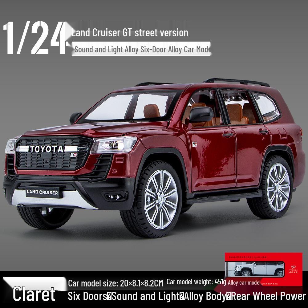 

Toyota Land Cruiser GT 1:24 Внедорожная инерционная игрушечная машинка со звуком и светом