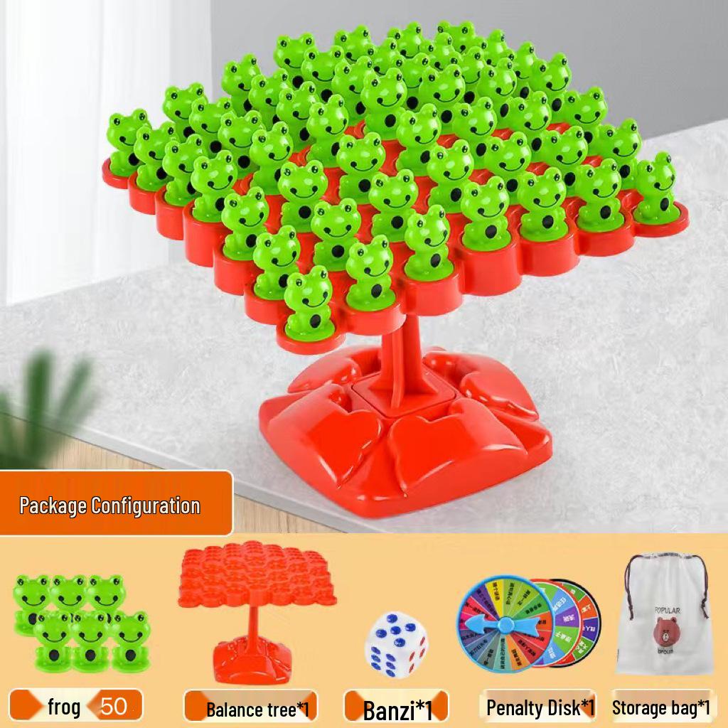 Frog Balance Tree: Interactive Stacking & Concentration Toy for Kids
