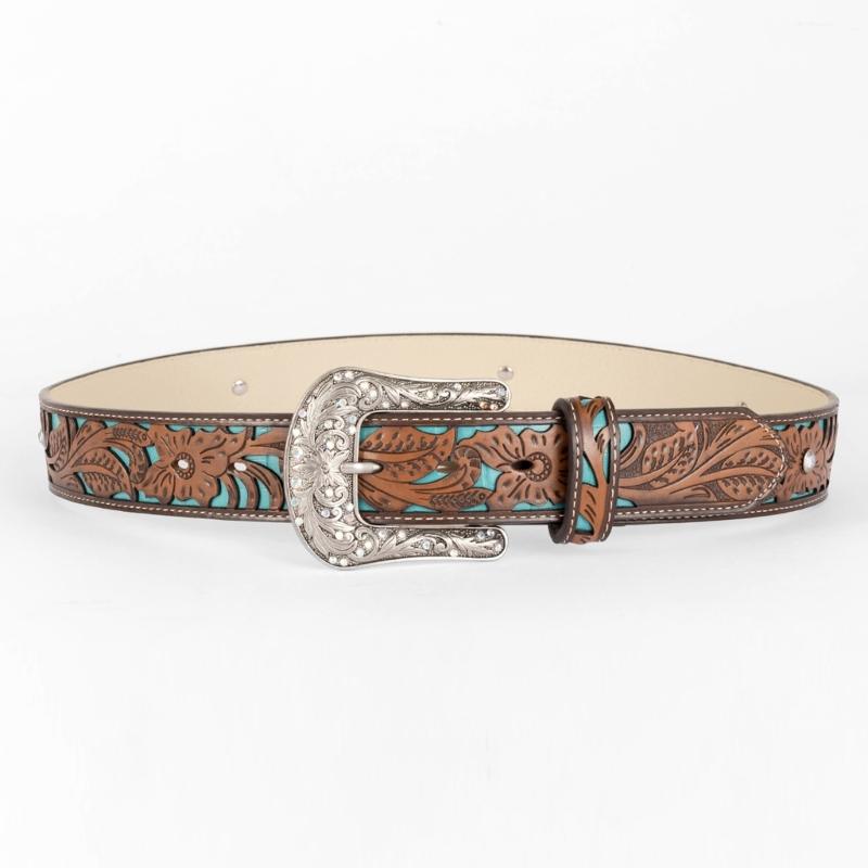 Cowboy Belts For Men Western Vintage Western Belt Turquoise Belt Buckle Belt