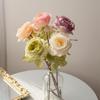 5Pcs Artificial Flowers Caramel Roses Bouquets Christmas Decorations for Home Garden Wedding Wreath Bridal Accessories Clearance