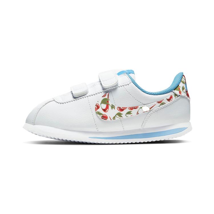 

new Nike Cortez Basic SL SE Slip-Resistant Cushioning Low-Top Kids Running Shoes White Blue Children Aged 3-7 Years Old 35