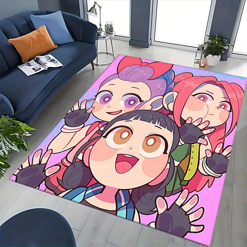 1pc Anime Cartoon Design Office Chair Mat - Doraemon Characters, Non-Slip Carpet for Home Decor, Suitable for All Seasons.Y048
