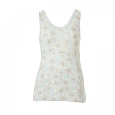 Modal Burnout Simple Lace Sleeveless Running Vlg2464r