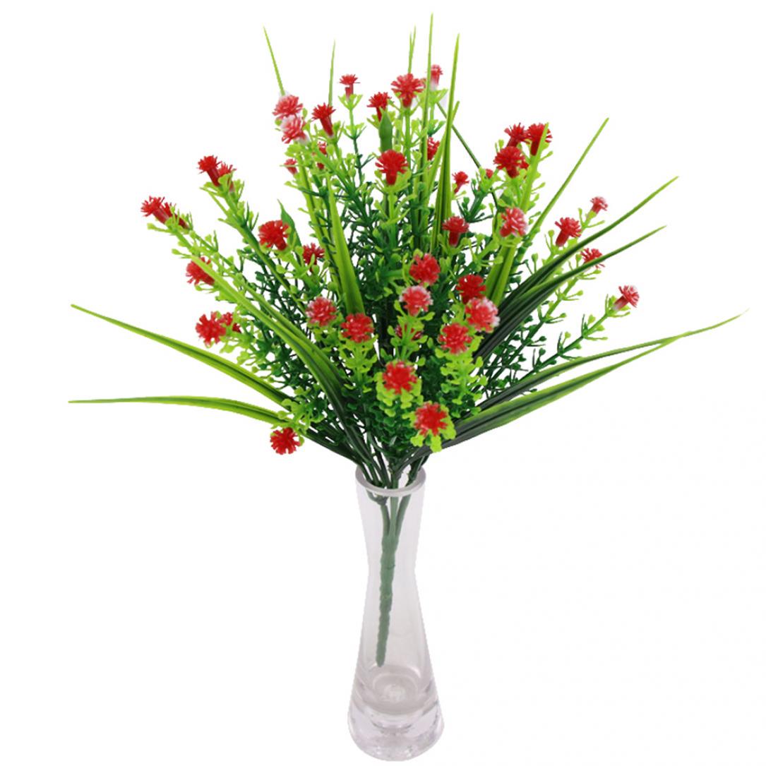 

1 шт. прочные искусственные цветы Babysbreath водонепроницаемый искусственный завод магазин домашний декор красный