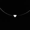 Fashion Shiny Crystal Necklace Zircon Pendant Transparent Fishing Line Invisible Ladies Necklace Jewelry Clavicle Chain Chocker