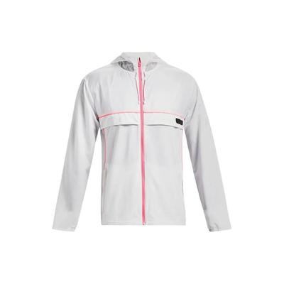 Run Anywhere Striped Hooded Breathable Jacket Men Jacket White 1374229-100