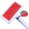 Plastic Metal Nit Head Dog Massage Bath Brush Fur Cleaner Cat Hair Grooming Pet Cleaning Comb