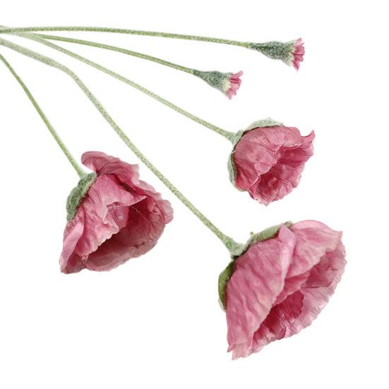 Artificial Flowers Faux Silk Flower Branch with Stems Real Touch Fake Flower Arrangement for Spring Home Kitchen Table Decor