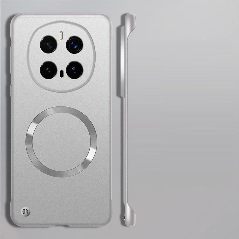 

Для Honor Magic 7 Pro для Magsafe безрамочный чехол для телефона для Magic 6 Pro беспроводная зарядка магнитный Magsafe безрамочный чехол для Magic 5 6 7 Pro Funda Magic 5 серебряный