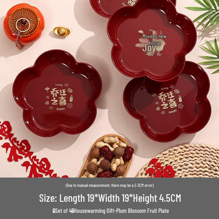 Housewarming Joy: New Home Fruit Plate Ornament for Moving-In Celebrations