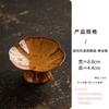 RuHan Mini Chinesische Keramik Hohe Teekuchen-Snackplatte mit Goldglasur (2er Set)