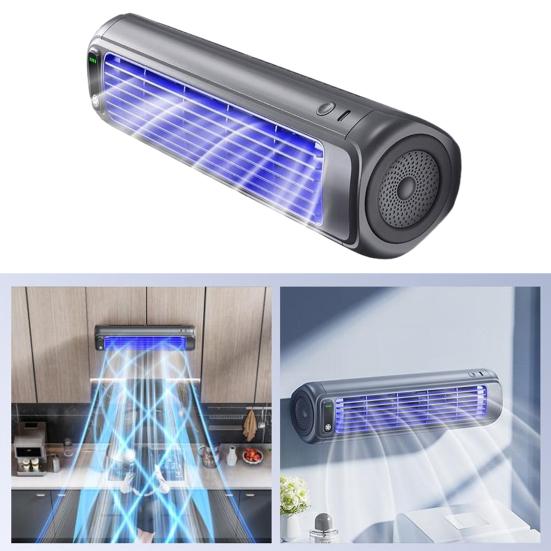 Portable Tower Fan Air Conditioner Fan Strong Airflow 3 Speeds Low Noise Rechargeable Quiet Energy Efficient Fan