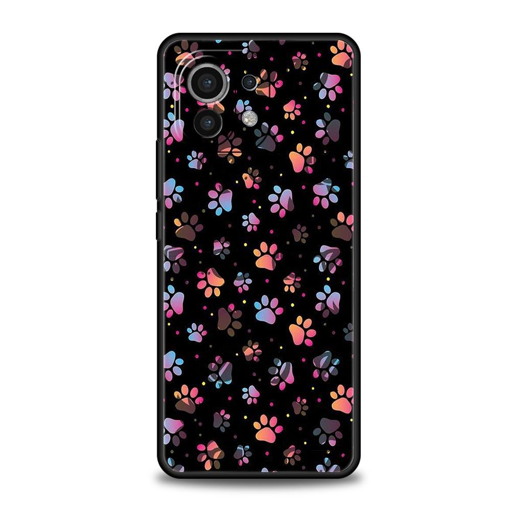 Hundepfotenabdruck Niedliche Handyhülle Für Xiaomi Mi 15 14 Pro 13 12 11 Lite 10T 11T 12T 13T 14T Poco X6 X5 X4 X3 NFC F3 F4 GT Hülle
