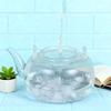 1000ml Glass Teapot Chinese Tea Ceremony Clear Teapot with Filter Wood Handle for Electric Ceramic Stove Home Office Tea Maker
