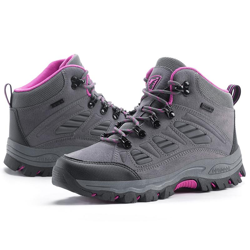 

Womens Boots Women Ankle Outdoor Trekking Boots Hiking Shoes Woman Mountain Climbing Walking Sneakers Wandelschoenen Botas Mujer 36