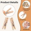 Mini 25mm Naturholzklammern Fotoklammern Wäscheklammer Kleidermappe Hochzeitsfeier Holzklammer Klammern Wäscheklammern Dropshipping 100 Stück