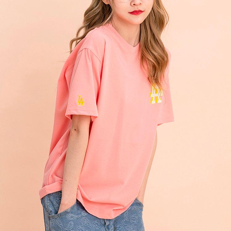 New MLB Los Angeles Dodgers T Shirts Unisex Pink 31TSN5131-07P