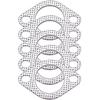 Universal Fitment High Temperature Exhaust Gasket 2-Bolt 2 inch 51mm Exhaust Flange 5 PCS