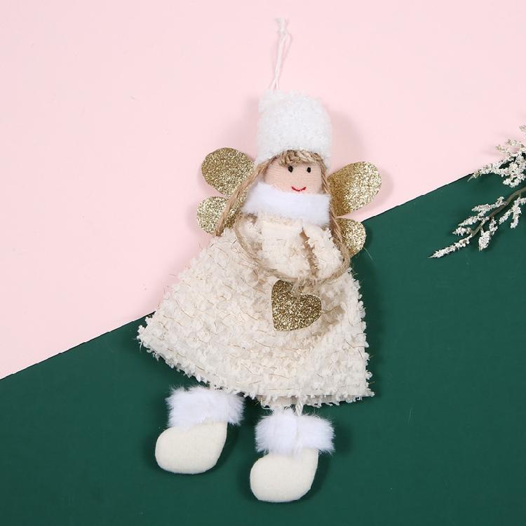Christmas Plush Angel for Doll Tree Garland Christmas Decorations Party Hanging