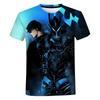 Summer Round Neck 3D Solo Leveling Anime Print Top Fashionable Casual Short Sleeved Men's T-shirts