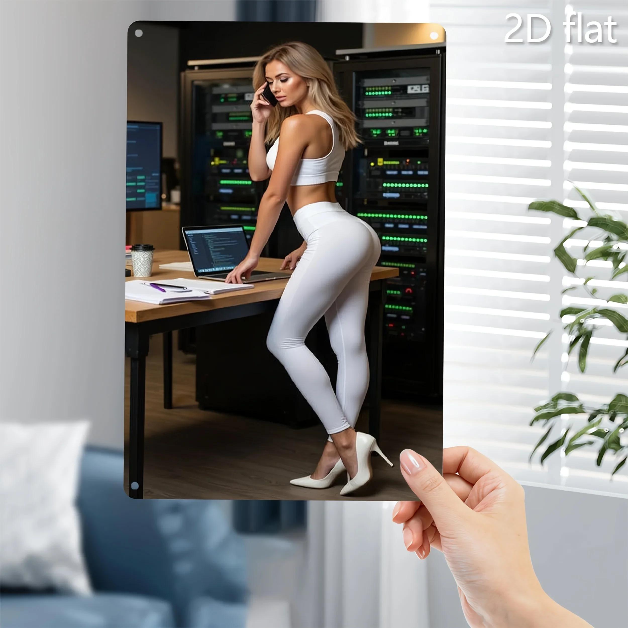 Металлическая табличка «Эксперт по кибербезопасности», ржавчиностойкое настенное искусство, декор с предварительно просверленными отверстиями 20x30cm